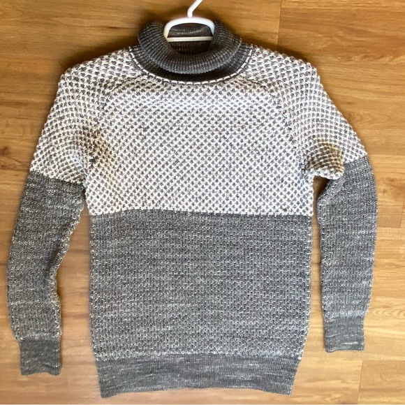 PRANA Abelle Gray Turtleneck Organic Cotton Sweater Tunic Size Small - Picture 15 of 15